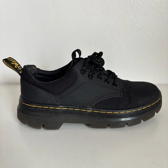 Dr Martens Black Reeder Utility Shoes - Picture 9 of 16